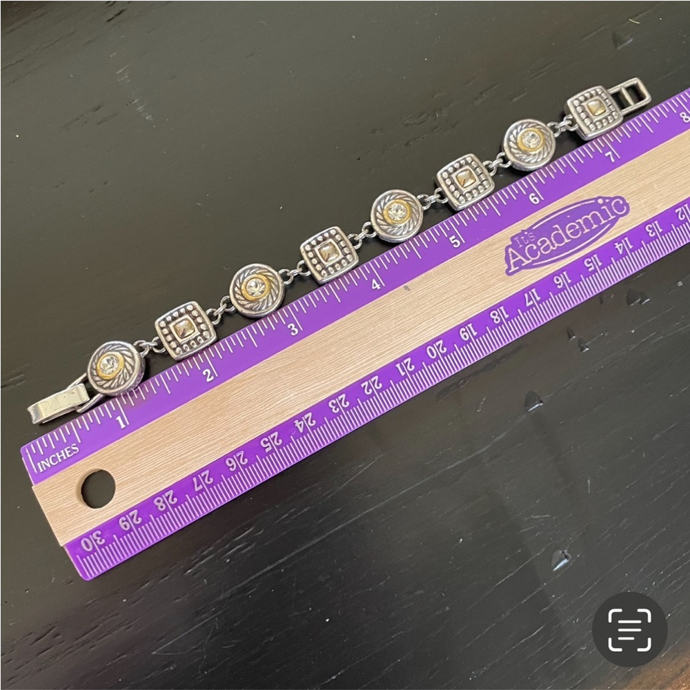 BRIGHTON HEIRESS BRACELET GOLD/SILVER/CRYSTAL - Picture 7 of 16